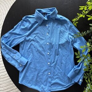 Brooks brothers blue cotton button up shirt